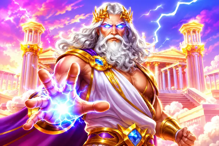 Illustrazione rigenerata ispirata a Gates of Olympus.