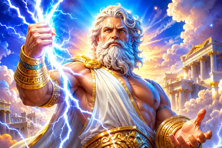 Illustrazione rigenerata ispirata a Story Of Zeus.