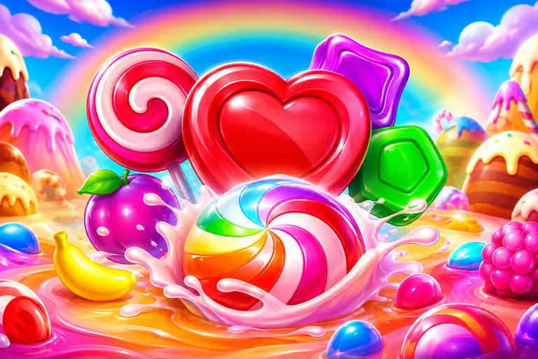 Illustrazione rigenerata ispirata a Sweet Bonanza.